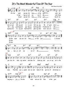 it's the most wonderful time of the year sheet music