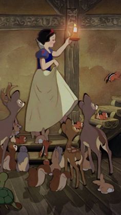 snow white and the seven dwarfs from disney's animated film, snow white and the seven dwarfs