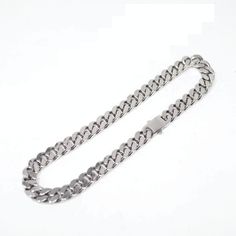 Add a pop of metal to complement your leather accessory. Stainless. Measurements 14mm wide, 18 inches long. Trendy Silver Jewelry For Everyday Use, Silver Chain Necklace With Adjustable Chain, Silver Chain Necklace With Adjustable Chain For Fashion, Classic Silver Jewelry With Chain Strap, Silver Chain Jewelry For Everyday, Leather Accessory, Chains Jewelry, Leather Accessories, Sterling Silver