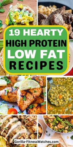 Stay full and satisfied with these 19 hearty high protein low fat recipes | healthy high protein meals | low fat recipes | nutritious and filling meals | protein-packed low fat dishes | balanced high protein meals | low fat dinner ideas | high protein lunch recipes | healthy meal prep | low fat cooking | protein-rich low fat recipes | satisfying high protein meals | weight loss recipes | low fat diet meals | delicious high protein low fat dishes Meals Low In Saturated Fats, Fat Burning Dinner Ideas, Low Fat High Carb Meals, Low Fat Low Cholesterol Diet Plan, Low Trans Fat Recipes, Lowfat Healthy Dinner Recipes, Non Fat Meals, Fat Loss Recipes Meals