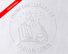 a white paper with the words from the library of fabian lena on it