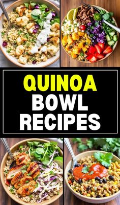 Quinoa bowls perfectly combine quick, easy, and nutrient-dense meals. Whether you’re trying to eat healthier, maintain a balanced diet, or enjoy a hearty, satisfying meal, these bowls are a great way to mix things up. Find out more! Quinoa Bowl Recipes, Quinoa Bowls, Easy Quinoa, Satisfying Meals, Balanced Nutrition, Quinoa Bowl, Eat Healthier, Bowl Recipes, A Balanced Diet