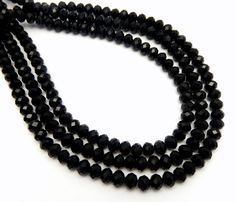 Chinese Crystal Beads - LARGE STUNNING 8mm Black Chinese Crystal Beads - 1 STRAND (S70B3b-05) Black Faceted Round Beads, Crystal Beads, Pearl Necklace, Holiday Season, Chain Necklace, Beaded Necklace, China, Beads, Chain