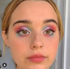 Funky Makeup, Bright Eye Makeup, Magical Makeup, Cool Makeup Looks, Ethereal Makeup, Mercury Retrograde, Soft Makeup, Make Up Inspo, Editorial Makeup