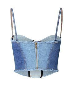 Chiara Ferragni Blue Cotton Top | italist Moncler Women, Patchwork Denim, Patchwork Jeans, Denim Patchwork, Crossbody Tote, Cotton Top, Leather Gloves, Denim Top, Bridal Shoes