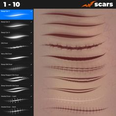 an image of different types of lines