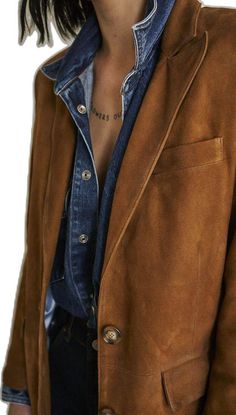 Stylish Jeans Outfit, Causual Outfits, Autumn Fashion Casual, Brown Jacket