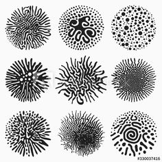 black and white abstract design elements