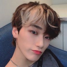 San Edit, Ateez Choi San, San Icon, Ateez Icons, Med Tech, Punk Hair, Shot Hair Styles