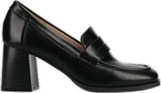 Modern Office Loafers With Sculpted Heel, Chic Office Loafers With Reinforced Heel, Modern Office Loafers With Reinforced Heel, Modern Loafers With Sculpted Heel For Work, Modern Loafers With Stacked Heel For Business, Modern Workwear Loafers With Reinforced Heel, Modern Business Loafers With Stacked Heel, Modern Loafers With Reinforced Heel For Work, Modern Stacked Heel Loafers For Business