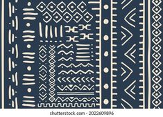 African Print Fabric. Vector Seamless Tribal Pattern. Traditional Ethnic Ornament for your Design Cloth, Carpet, Rug, Pareo, Wrap Carpet Rug, Stock Vector, Framed Art