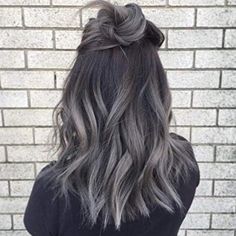 Grey Ombre Hair, Balayage Color, Hair Gray, Hair Tape, Ombré Hair, Winter Hair Color, Trendy Hair Color, Penteado Cabelo Curto, Hair Colours