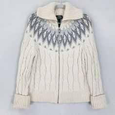 #ad Top Seller for Ralph Lauren Sweater Womens Large Cream Gray Cable Knit LRL Wool Alpaca Jacket, Fashion Women's Sweaters Casual White Sweater Coat For Winter, White Long Sleeve Sweater Coat For Cold Weather, Winter Cable Knit Long Sleeve Outerwear, Warm Nordic Sweater For Fall, Nordic Style Warm Sweater For Fall, Cozy Sweater Coat In Winter White For Cold Weather, Cozy Knit Long Sleeve Outerwear, Cozy Winter White Sweater Coat For Cold Weather, Cozy Warm White Cardigan