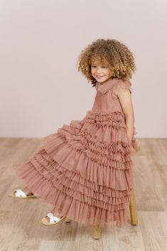 Let your little one twirl away in our Tallulah Tulle dress. Tallulah features a square neckline with one layer of tulle straps that self-tie into bows and is finished with a tiered ruffle skirt. Perfect for the flower girl that loves to dance the day away! Model Spencer; Size: 3T / Length: Regular, Age: 3, Height: 3'5 Tulle Straps, Wedding Parties Colors, Tiered Ruffle Skirt, Bridesmaid Dress Colors, Dusty Purple, Dress Home, Colorful Party, Pink Summer, Boho Summer