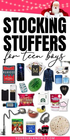 Finding the perfect stocking stuffer for teen boys can be a daunting task. But don't worry, we've got you covered! From tech gadgets to unique fashion finds, these 32 ideas will have your teen boy's Christmas morning looking merry and bright. Staking Stuffers, Best Gifts For Teen Boys 2022, Teen Guy Gifts For Christmas, Teen Gifts Boys, Teen Stocking Stuffer Ideas, Teen Boy Stocking Stuffers 2023, Teen Boy Advent Calendar Ideas, Christmas Gifts For Teen Boys 2022, Christmas Ideas For Teenage Boys