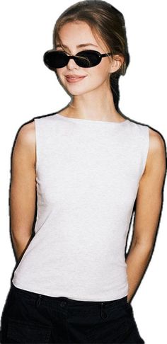 Fitted Cotton Tank Top With Crew Neck, Everyday Sleeveless Tops With Minimal Stretch, Chic Cotton Crew Neck Tank Top, Chic Crew Neck Cotton Tank Top, Minimalist Fitted Sleeveless Tops, Minimalist Sleeveless Top For Everyday, Minimalist Sleeveless Tank Top For Everyday, California Vibe, Comfy Sweatpants