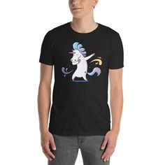 Dabbing Unicorn Rainbow Unicorns Funny Dab Dance Tee by Cre8tivez on Etsy Dabbing Unicorn, Dance Tee, Unicorn Funny, Unicorn Rainbow, Rainbow Unicorn