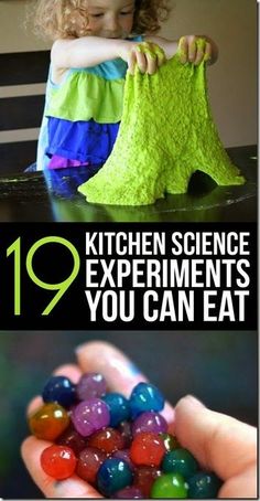 the top 10 kitchen science experiments you can eat for kids to learn how to make them