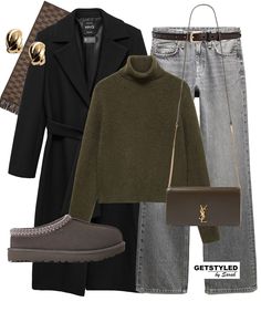 Styling khaki & grey 🫒🩶 Comment: LINK to get all links to shop from!   Which combination is your favourite?  . . . #winterfashion #winterstyle #casualoutfit #look #stylist #virtualstylist #fashionstylist #outfitideas #whattowear #fashionstyle #ltk #zara #look #outfitpost  Winter fashion styling, wool coat outfit, fashion stylist, outfit ideas, daily look