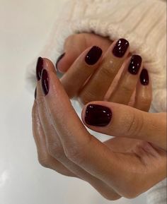 Cherry Nails, Cute Gel Nails, French Tips, Classy Nails, Square Nails