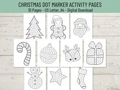 These Christmas dot marker printable pages will keep kids entertained for a while during the holidays. They can use dot markers, stickers or finger paint to color them. INSTANT DOWNLOAD: This is a digital product. No physical product will be sent. WHAT IS INCLUDED 1 US Letter Size PDF - 10 pages 1 A4 PDF - 10 pages HOW IT WORKS Once payment is complete the digital files will be available for download in your account and an email will be sent to your Etsy registered email. Should you need help to Countdown For Kids, Dot Marker Activities, Finger Paint, Do A Dot, Dot Markers, Printable Pages, Finger Painting, Christmas Advent, Printable Activities