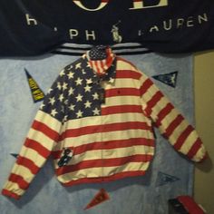 Polo Jacket Red White And Blue For Certain People I'm A Veteran Means A Lot Great Outfit Piece Americana Long Sleeve Winter Outerwear, Americana Style Long Sleeve Winter Outerwear, Americana Style Long Sleeve Outerwear For Fall, Americana Style Long Sleeve Fall Outerwear, Ralph Lauren Vest, Red Cable Knit Sweater, Polo Ralph Lauren Hoodie, Ralph Lauren Fleece, Polo Quarter Zip