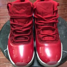 Jordans 11 Red And White. Like New Jordan 11 Red, Jordans 11, Jordan Red, Jordans For Men, Jordan 11, Jordan Shoes, Mens Shoes Sneakers, White Color, Red White