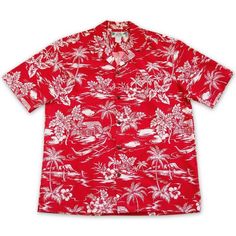 old hawaii red hawaiian cotton shirt  #flowerhairclips #tropicalhair #flowerhair #flowersinmyhair #hairfun #madeinhawaii #hairbling Hawaiian Outfit For Men, Old Hawaii, Hawaiian Print Dress, Kimono Shirt, Outfit For Men, Hula Girl, Hawaiian Outfit, Tropical Shirts, Cotton Shirts For Men