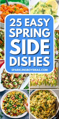 Refresh your table with easy healthy spring side dishes! From light, flavorful spring salad recipes like zesty asparagus salads to sweet pea risottos, spring pasta recipes, discover easy-to-make easter side dishes that pair wonderfully with any main course. Whether you're planning a spring brunch or a casual easter dinner party, these seasonal spring sides will brighten your meal with the taste of spring. Dive into our spring recipes for the perfect addition to your springtime dining! Easter Side Dishes Vegetables, Power Salads, Easter Dinner Side Dishes, Spring Party Food, Easter Vegetables, Easter Dinner Sides, Easter Salad Recipes, Spring Pasta Recipes