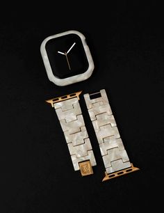 Designed with glossy marbleized acetate, protect your Apple Watch® from damage and keep it looking like new! This unique marble pattern is sure to dress up any look. This bumper comes in four different sizes: 40mm, 41mm, 44mm and 45mm. ** Band is not included Elegant Apple Watch Bands, Florida Wardrobe, Best Apple Watch Bands, Cute Apple Watch Bands, Jewelry Stack, Apple Watch Bands Fashion, Modern Bangle, Apple Watch Bands Women, Anne Klein Watch