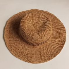 Nwt Excellent Condition Floppy Hat Material: 100% Raffia/100% Polyester Offers Welcomed Bohemian Sun Hat With Curved Brim For Everyday, Everyday Bohemian Sun Hat With Curved Brim, Casual Natural Bucket Hat With Flat Brim, Bohemian Everyday Brimmed Sun Hat, Bohemian Brimmed Sun Hat For Everyday, Everyday Bohemian Brimmed Sun Hat, Casual Brown Bucket Hat For Warm Weather, Brown Straw Bucket Hat With Flat Brim, Chic Wide Brim Bucket Hat In Natural Color