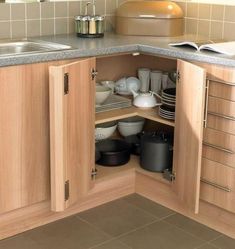 the corner kitchen cabinet - kitchen and decor