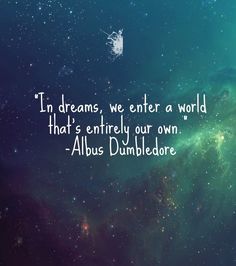 an image of a quote from the famous movie dumbbleore on stars in the sky