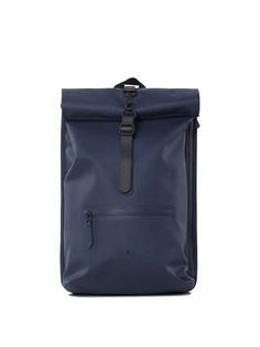 Rolltop Rucksack- Blue - Eames NW Navy Backpack, Roll Top Backpack, Rubber Raincoats, Bicycle Lock, Rolltop Backpack, Functional Backpack, Cycling Backpack, Bike Lock, Chest Strap