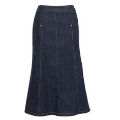 No Ziggy Denim Skirt – newCreation Apparel Denim Skirt Long, Modest Long Skirts, Modest Denim Skirts, Fashion Palette, Apostolic Fashion, Dress Modest, Faith Christian, Denim Jean Skirt, Long Tall Sally