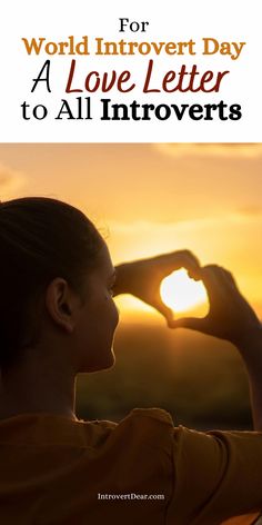 a woman is looking at the sun through her binoculars with text overlay that reads world introent day a love letter to all innovers