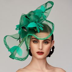 Derby Hats Fascinators, Feather Headpiece, Horse Race, Fascinator Headband, Melbourne Cup, Feather Fascinators, Kentucky Derby Hats, Kentucky Derby Hat, Flower Headpiece