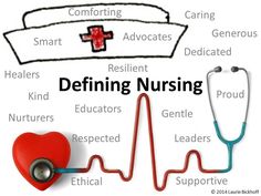 a medical stethoscope with words describing the benefits of definizing nursing