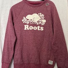 Nwt Roots Crew Neck Sweater, Size Xxs, Super Soft Exclusive Fleece, Iconic Logo On Front. Cotton/Polyester. Pit To Pit 18.5”, Length 25.5”. Logo Cotton Sweater For Fall, Fall Cotton Sweater With Logo, Sporty Logo Sweater For Winter, Trendy Winter Tops With Logo Detail, Winter Relaxed Fit Sweater With Logo, Winter Tops With Logo Detail And Relaxed Fit, Relaxed Fit Winter Top With Logo Detail, Relaxed Fit Top With Logo Detail For Winter, Fall Sweater With Logo Detail And Relaxed Fit