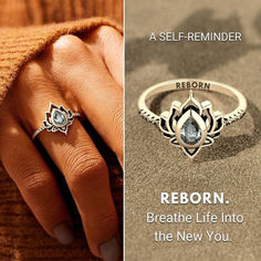 Boost your motivation with the Reborn Engraved Lotus Ring. This unique ring serves as a constant reminder to stay focused on your goals. Wear it as a personal motivator and achieve your dreams one step at a time. Stay Focused On Your Goals, Lotus Ring, Achieve Your Dreams, One Step At A Time, Focus On Your Goals, Unique Ring, Stay Focused, Unique Rings, Lotus