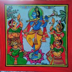 Mythology Paintings, Indian Traditional Paintings, Rajasthani Art, Bengali Art, Contemporary Folk Art, Traditional Wall Art