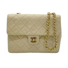 General: Brand: Chanel Design: Type: Shoulder bag Material: Leather , Metal Color: Light beige Gender: Women Size: Size (HxWxD): 15.5cm x 20cm x 6.5cm / 6.1'' x 7.87'' x 2.55'' Included Items: Accessories: None Accessories Notice: Before purchasing, please refer to the images of the accessories included with the item. Condition: Condition: (good) Ranking: Rank AB - Traces of usage, scratches / dirt can be seen but generally in good condition Seller Ranking: Rank AB Overall Scratches: Slight Overall Dirt: Slight Overall Traces of Use: Slight Damage Ranking: Hardware Discoloration Slight, Inside Sun damage Slight Condition Notice: Before purchasing, please refer to the images for the exact condition of the item. Chanel Design, Chanel Shoulder Bag, Metal Light, Metal Lighting, Metal Color, Light Beige, Color Light, Backpack Bags, Chanel