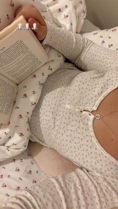 A Book, Pajamas, Sleep, Reading, Bed