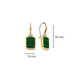 Vintage Green Malachite Earrings by Ti Sento - Available at SHOPKURY.COM. Free Shipping on orders over $200. Trusted jewelers since 1965, from San Juan, Puerto Rico. Malachite Green, Malachite Earrings, Ear Party, Green Malachite, Dark And Light, Layered Chains, Back Jewelry, 18k Gold Jewelry, Cz Earrings