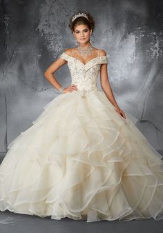 Mori Lee Quinceanera Dresses, Cheap Quinceanera Dresses, Quinceñera Dresses, Quince Dress, Champagne Dress, Dress Champagne, Organza Skirt, Satin Tulle, Dress Unique