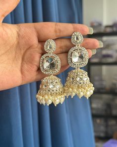 New Launches 🤩🤩🤩 ₹425/- Free Shipping In India Luxury Hallmarked Jhumkas For Festive Occasions, Luxury Bollywood Earrings With Latkans, Luxury Festive Hallmarked Jhumkas, Luxury Brass Earrings With Latkans, Luxury Brass Latkan Earrings, New Launch, Feather Necklaces, India