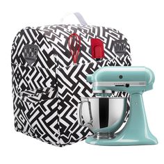 an image of a kitchen aid bag and mixer