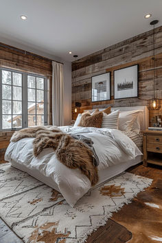 40 Western Bedroom Ideas for a Rustic Chic Home Western Homes Interior, Rustic Farm Bedroom Ideas, Decor For Master Bed, Rustic Cabin Bedding Ideas, Accent Wall Bedroom Western, Calm Western Bedroom, Full Size Western Bedding, Western Room Design, Rustic Chic Master Bed