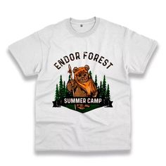 Endor Forest Summer Camp Thanksgiving Vintage T Shirt Cheap Summer Outdoor Camp Shirt, Cheap Summer Camp Shirt For Adventure, Cheap Summer Camp Shirt For Outdoor, Cheap Everyday Camp Shirt For Summer, Cheap Summer Camping Shirt, Cheap Casual Camp Shirt With Sublimation Print, Cheap Everyday Camp Shirt, Cheap Summer Camp Shirt, Cheap Custom Print Camp Shirt For Summer