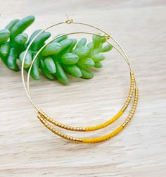 Beaded Hoop Earring, Boho Earring, Bead Hoop Earrings, Dangle Gold Earrings, Minimalist Big Hoop Earrings, Hoop Earrings, Gold Beaded Hoop - Etsy Trendy Gold Beaded Earrings With Dangling Beads, Bohemian 14k Gold Filled Earrings With Tiny Beads, Trendy Gold Beaded Earrings, Bohemian Yellow Hoop Earrings, Gold Beaded Hoop Earrings Gift, Gold Bohemian Hoop Earrings With Dangling Beads, 14k Gold-filled Tiny Beaded Earrings, Gold Beads Small Hoop For Jewelry Making, Adjustable Hoop Jewelry With Gold Beads